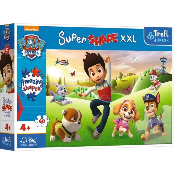 Puzzle Superform XXL PAW PATROL: Fröhliche Hunde 60 Teile