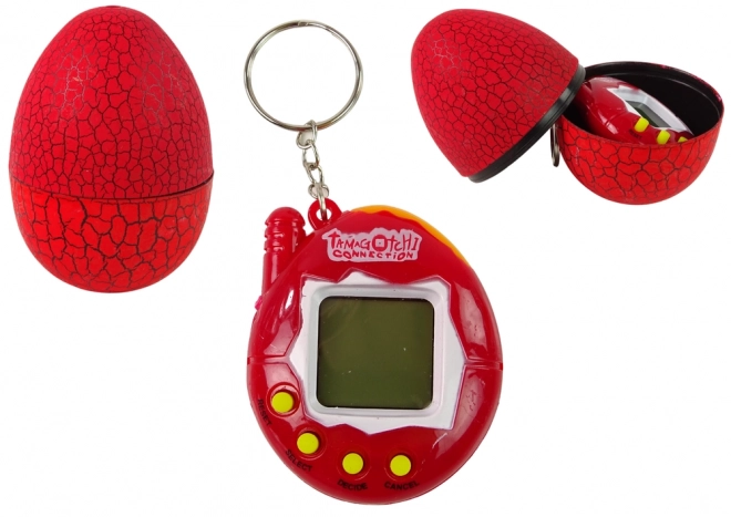 Tamagotchi Elektronisches Haustier in Ei Rot