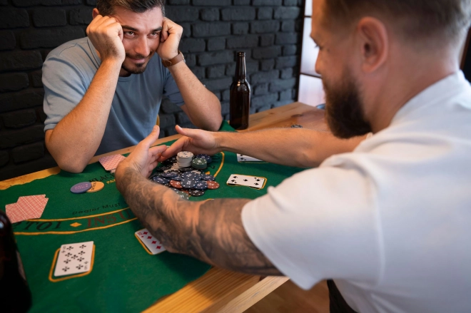 Poker- und Blackjack-Set mit 300 Chips