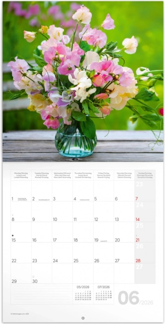 Notizkalender Blumen 2026