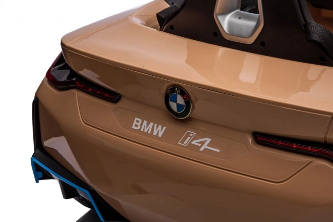 Elektrisches Kinderauto BMW I4 gold 4x4