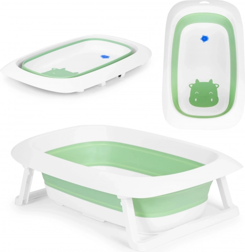 Faltbare Babybadewanne mit Ablauf 81 cm ECOTOYS – Grün