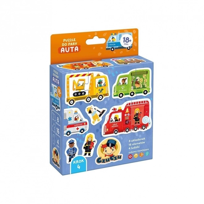 Puzzle zum Verbinden - Autos