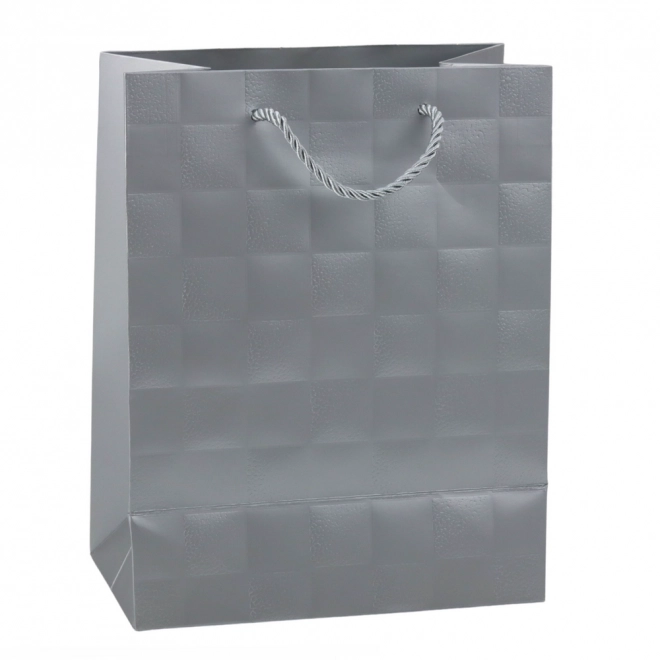 Elegante Geschenktasche mit geprägten Quadraten