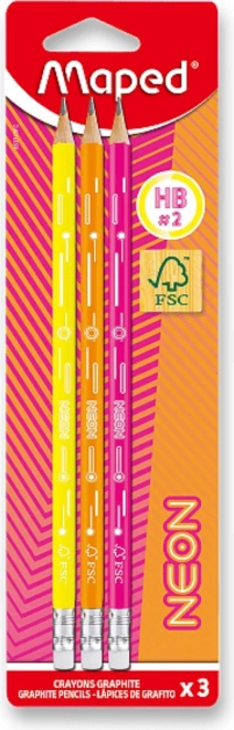 Neon Grafitstifte Maped - Set von 3 Stück