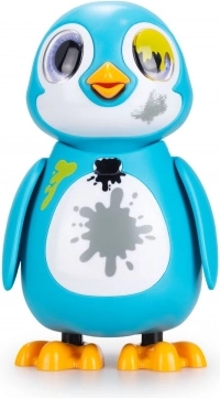 Interaktiver Rettungs-Pinguin blau – Haustier mit Lichtern, Geräuschen und Emotionen