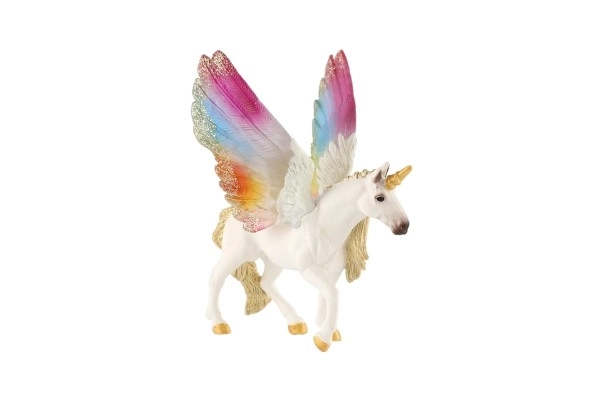 Einhorn mit Regenbogenflügeln