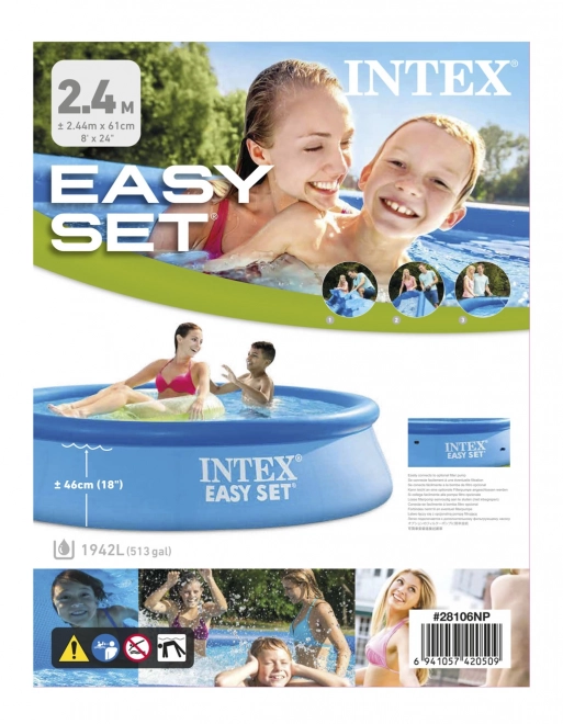 Aufblasbarer Pool Intex Easy Set 244x61 cm