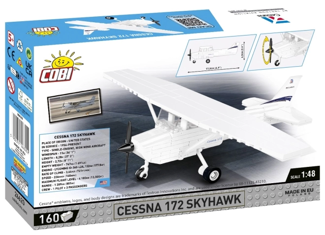 Cobi Bausteineset Cessna 172 Skyhawk 160 Steine weiß