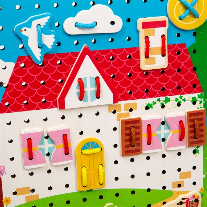 Bigjigs Toys Fädelspiel Haus