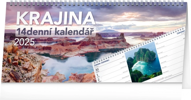 Tischkalender Landschaft 2025 – 14 Tage