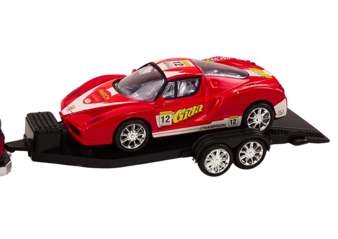 Stilvoller roter Sportwagen