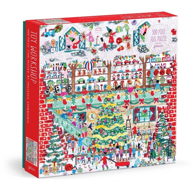 Galison Puzzle Michael Storrings Weihnachtswerkstatt 500 Teile