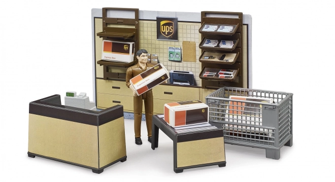 Bworld Bürowelt UPS Paketshop mit Figur