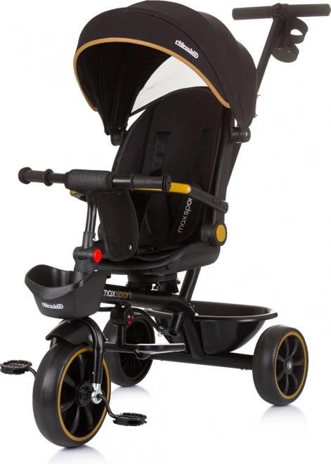 CHIPOLINO Dreirad mit Verdeck Max Sport 2in1 – Obsidian