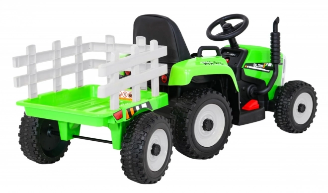 Traktor mit Anhänger BLOW Grün