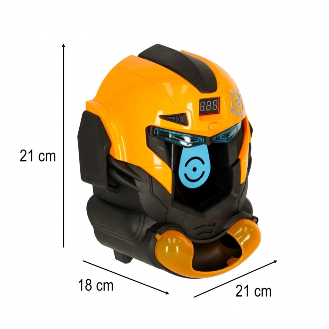 Zielschießspiel mit Roboterhelm