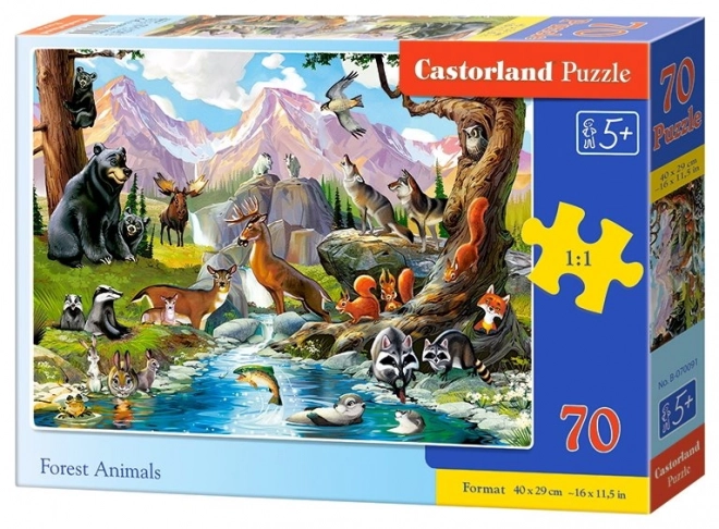 Puzzle Waldtiere 70 Teile