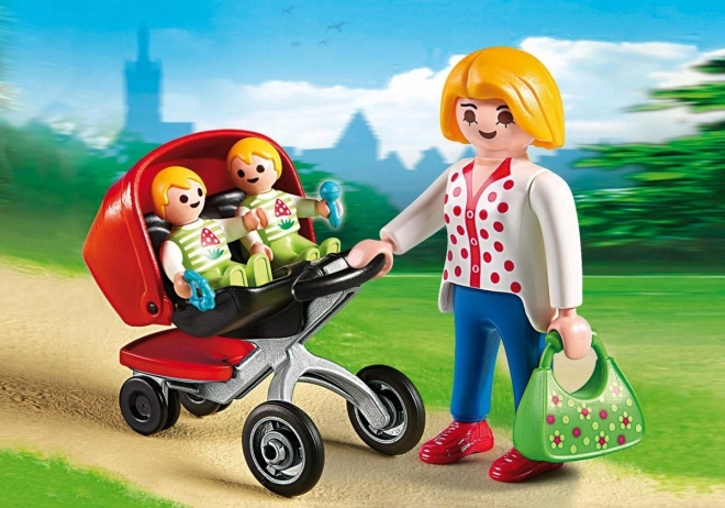 City Life Zwillingskinderwagen Set