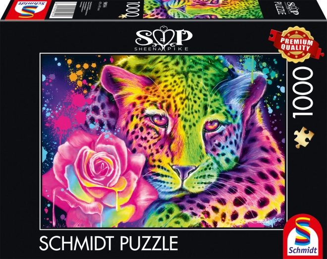 Puzzle SCHMIDT Leopard Neon 1000 Teile