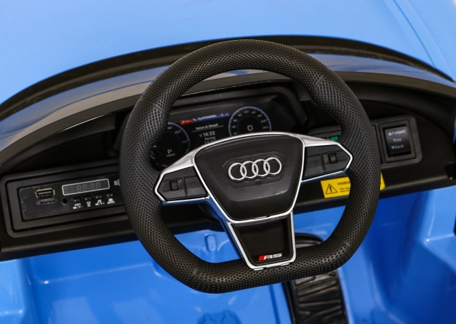 Audi RS E-Tron GT elektrisches Kinderauto mit Fernbedienung und 4x4 Antrieb – Blau