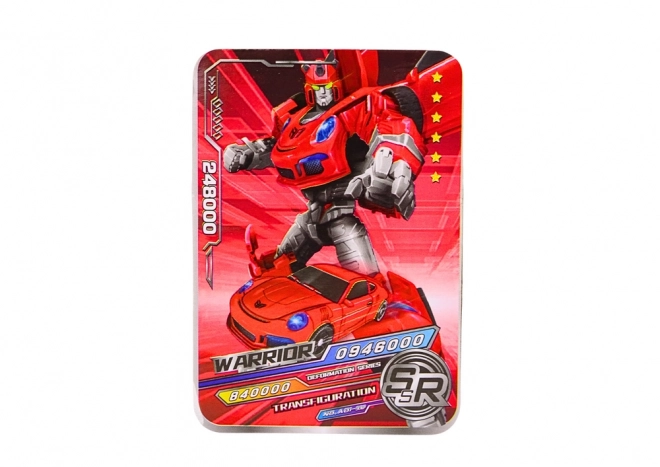Auto-Roboter 2-in-1 Sportwagen Rot