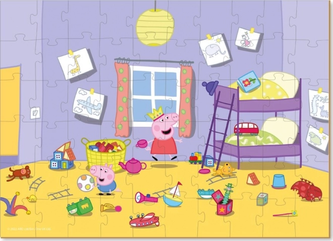 DODO Puzzle Peppa Wutz: Spielen im Kinderzimmer