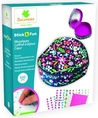 Stick & Fun - Schmuckkästchen herzförmig