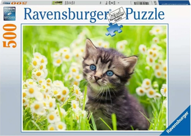 Puzzle Kätzchen auf der Wiese 500 Teile