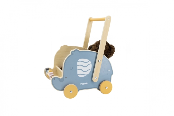 Holzlauflernwagen Elefant