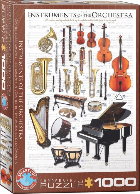 Musikinstrumente Orchester Puzzle 1000 Teile