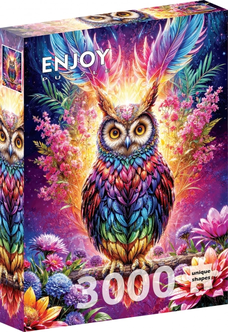 Neon-Puzzle Eule 3000 Teile