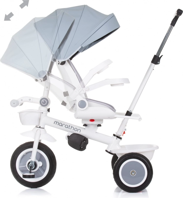Kinder-Dreirad mit Verdeck Marathon 2 in 1 Ash Grey