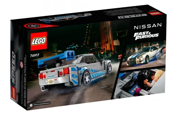 Lego Speed Champions Nissan Skyline GT-R R34 Modell aus Fast & Furious