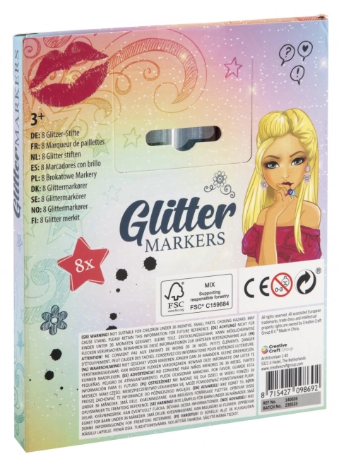 Glitzerstifte Besties 8er-Set