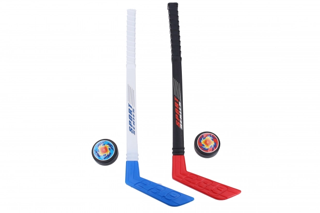 Kinderhockeyschläger mit Pucks 57 cm