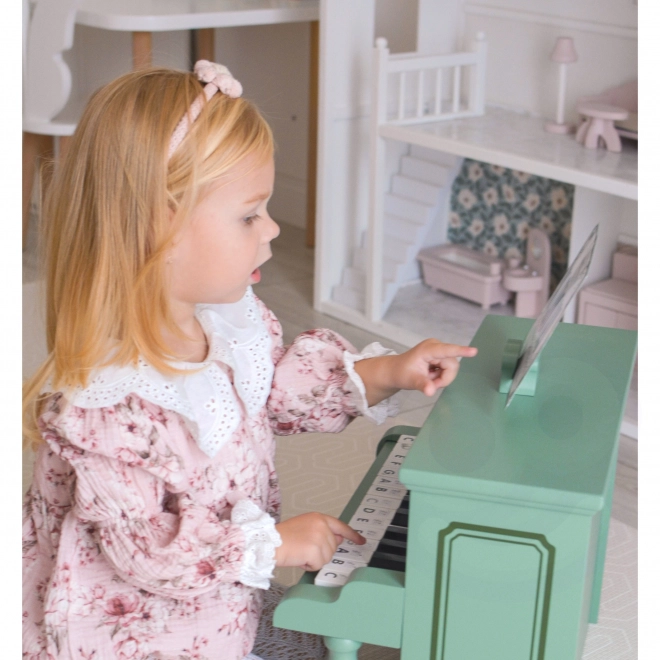 Vintage Klavier für Kinder mit Lernbuch von Classic World