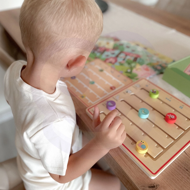 Tooky Toy Holzspiel Lernen der Tierzählung