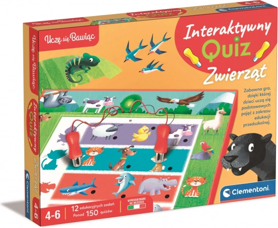 Interaktives Quiz Tiere CLEMENTONI (4–6 Jahre)