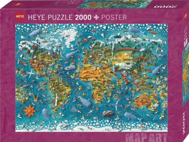 Puzzle 2000 Teile - Unsere Welt