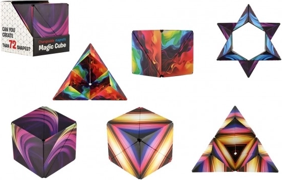 Magnetischer Regenbogen-Würfel-Logikspiel