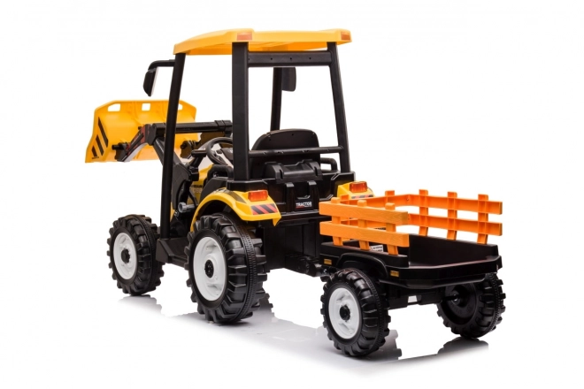 MEGA Traktor D68 mit Anhänger gelb