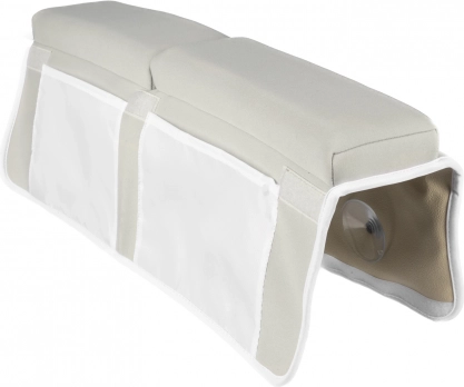 Badematte mit Taschen beige