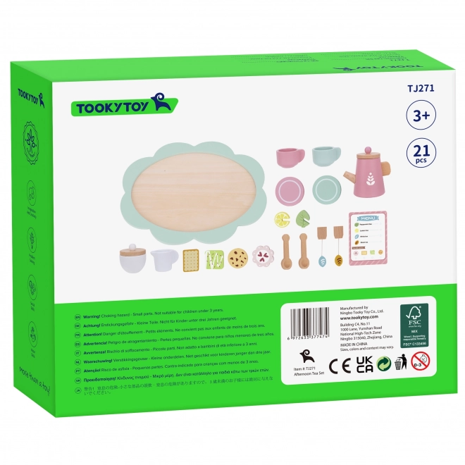 Holzspielzeug Tee-Set für Kinder