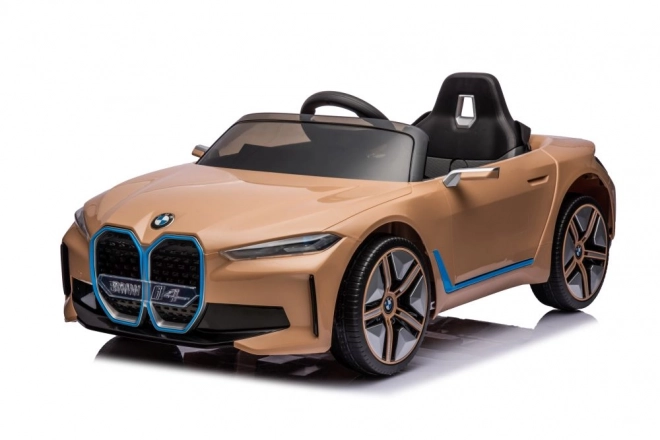 Elektrisches Kinderauto BMW I4 gold 4x4