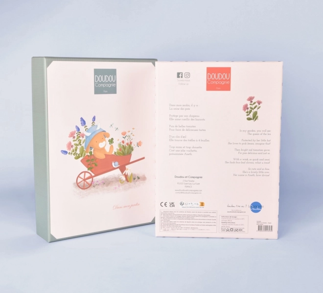Doudou Geschenkset Küken Aneth mit Decke grün 28 cm