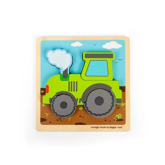 Bigjigs Toys Einlegepuzzle Traktor