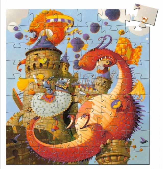 Djeco Puzzle Drachenkampf 54 Teile