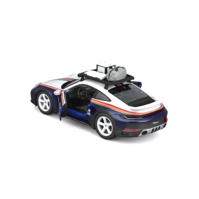 Bburago Porsche 911 Dakar Rennwagen Modell Blau