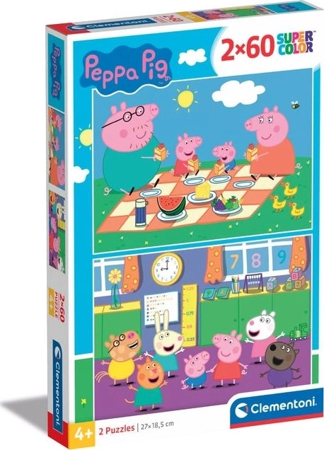 Peppa Wutz Puzzle Spielset - 2x60 Teile